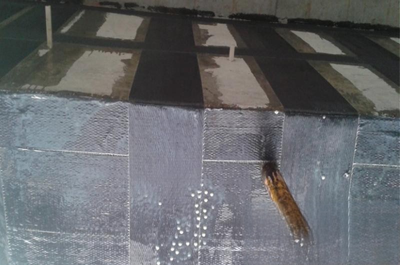 相山楼板使用碳纤维加固